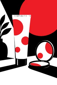 An object that evokes Acnes (青春痘).