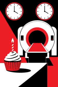 An object that evokes Happy Death Day 2U.